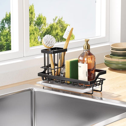 Stainless Steel Kitchen Sink Caddy with Removable Drip Tray