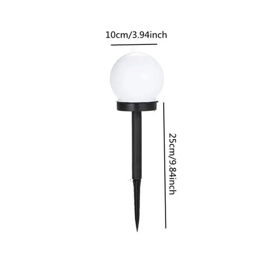 4/2Pcs Solar Powered LED Bulb Lamp Energy Light Waterproof Outdoor Garden Light Street Solar Panel Ball Lights Lawn Yard Lamp