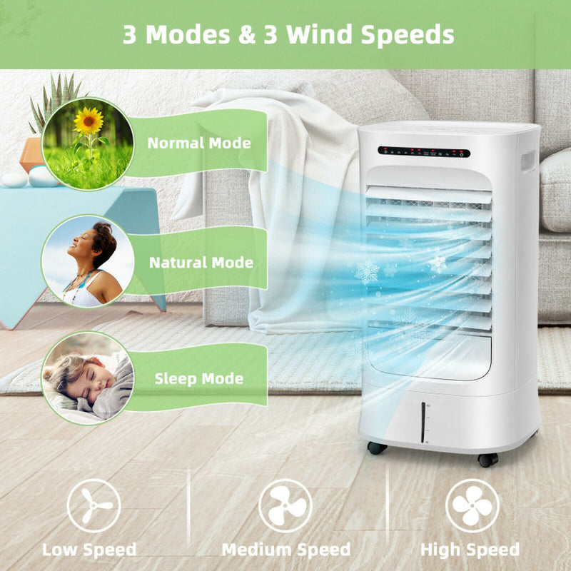4-In-1 Portable Evaporative Air Cooler with Timer and 3 Modes