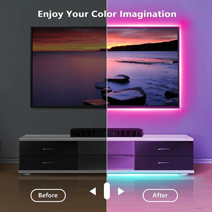 Tape Bluetooth USB LED Strip Light 5050 SMD 5V USB RGB Lights Flexible LED Lamp Tape Ribbon RGB Self-Adhesive TV Desktop Diode