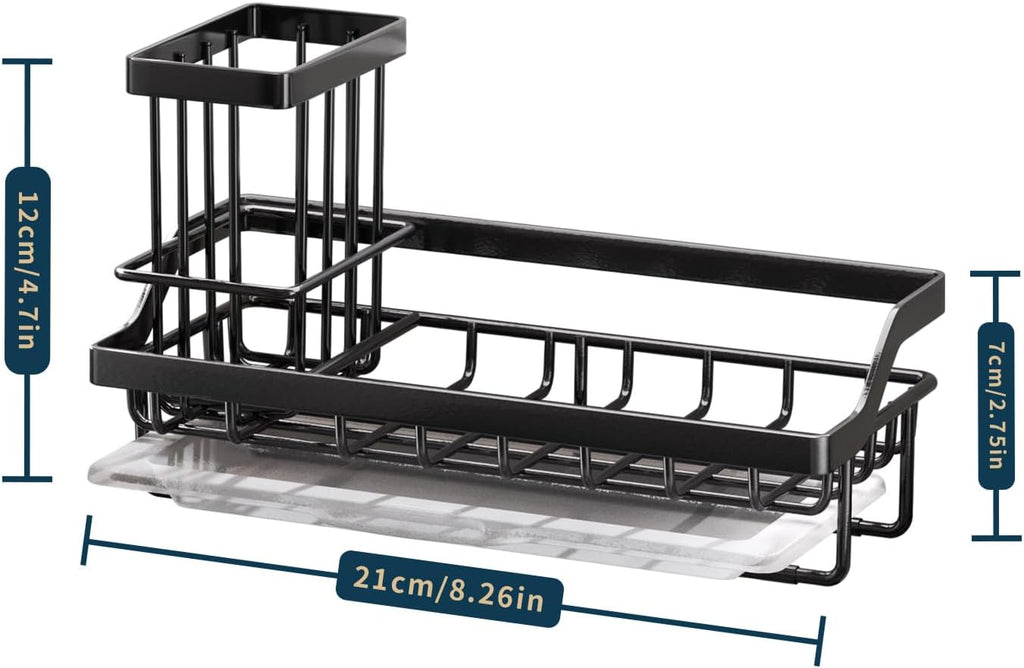 Stainless Steel Kitchen Sink Caddy with Removable Drip Tray