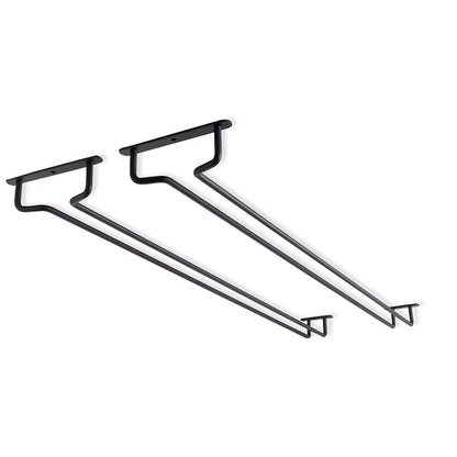 Wall Mount Wine Glass Holder under Cabinet Wine Glass Holder Hanger Organizer Convenience Hanging Stemware Holder for Kitchen