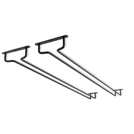 Wall Mount Wine Glass Holder under Cabinet Wine Glass Holder Hanger Organizer Convenience Hanging Stemware Holder for Kitchen