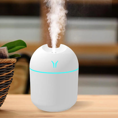 USB Mini Air Humidifier Aroma Essential Oil Diffuser for Home Car Ultrasonic Mute Mist Maker Diffuser with LED Color Lamp