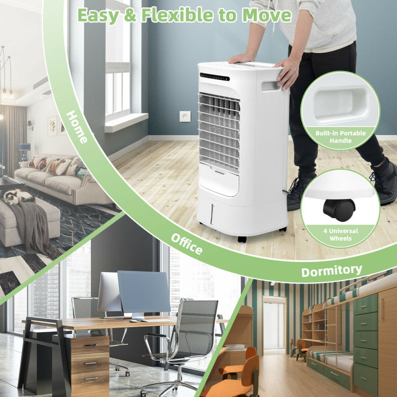 4-In-1 Portable Evaporative Air Cooler with Timer and 3 Modes