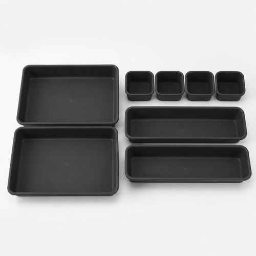 8-Piece Drawer Organizer Tray Set
