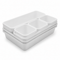 8-Piece Drawer Organizer Tray Set