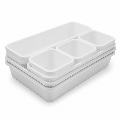 8-Piece Drawer Organizer Tray Set
