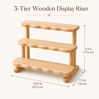 Tiered Wooden Countertop Organizer
