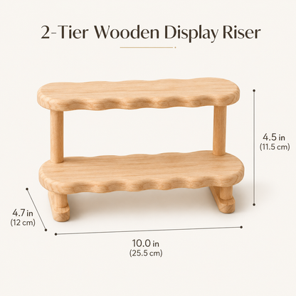 Tiered Wooden Countertop Organizer