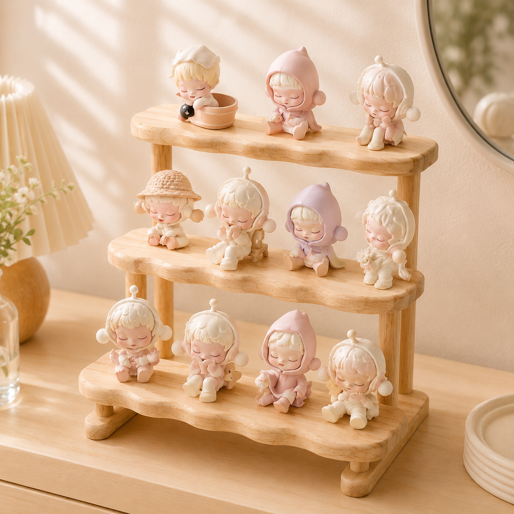 Tiered Wooden Countertop Organizer