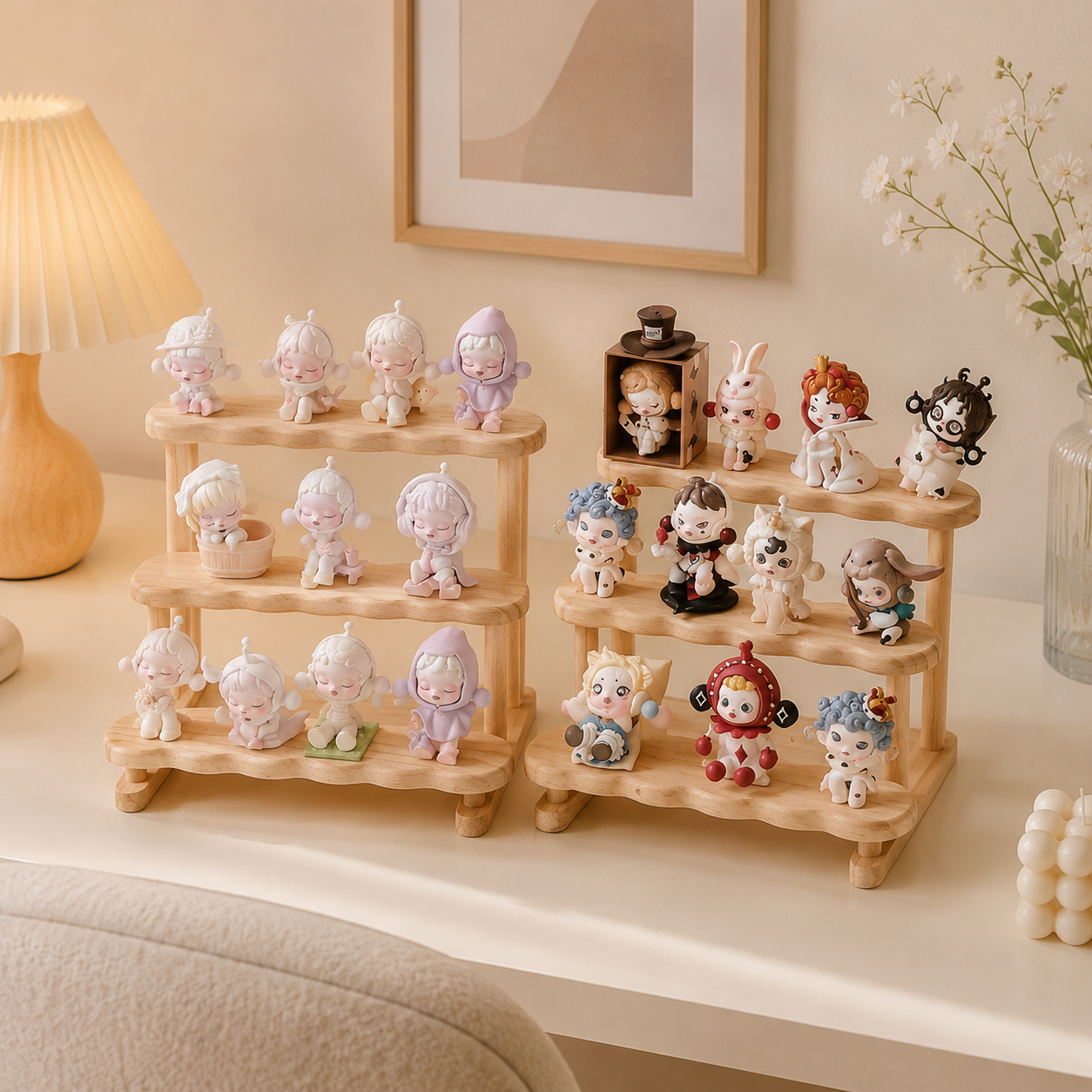 Tiered Wooden Countertop Organizer