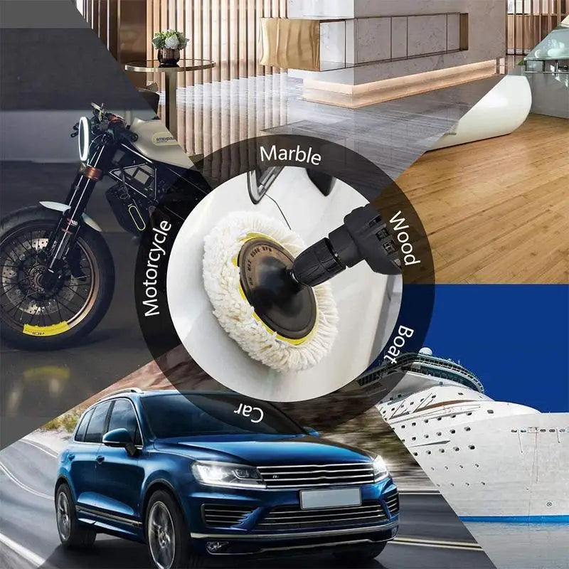Universal Car Polish Pad 3/4Inch for M10/M14 Soft Wool Machine Waxing Polisher Car Body Polishing Discs Cleaning Accessories