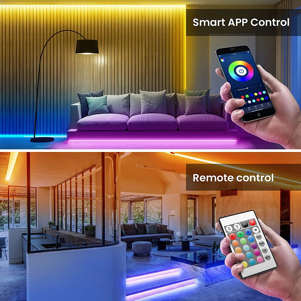 Tape Bluetooth USB LED Strip Light 5050 SMD 5V USB RGB Lights Flexible LED Lamp Tape Ribbon RGB Self-Adhesive TV Desktop Diode