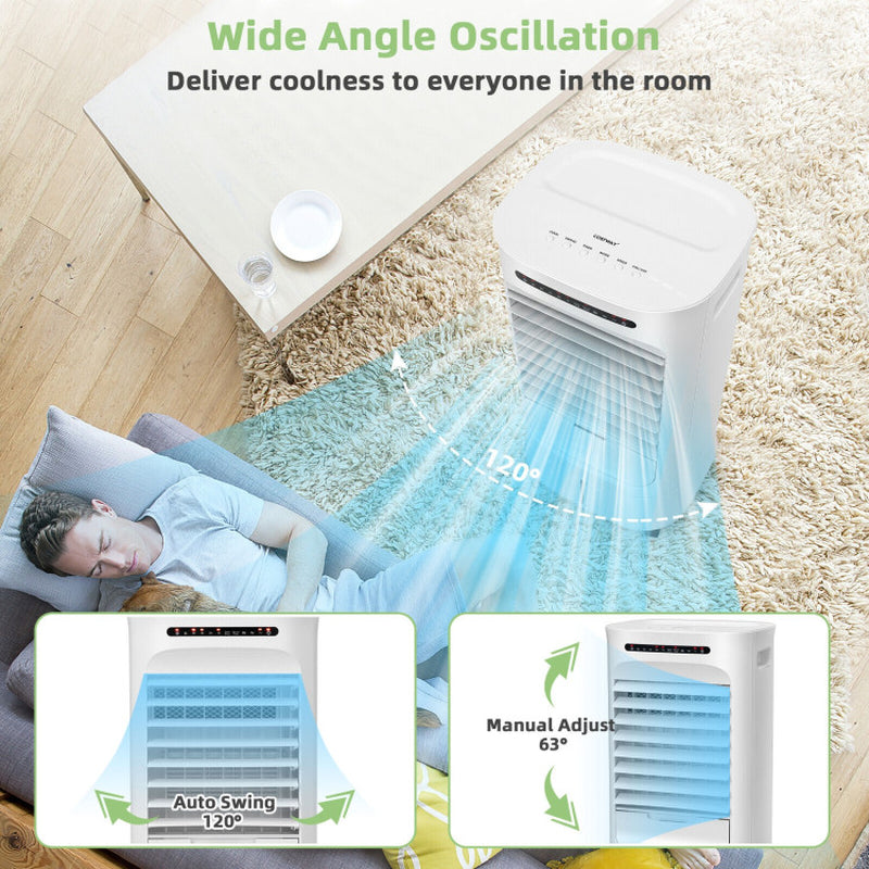 4-In-1 Portable Evaporative Air Cooler with Timer and 3 Modes