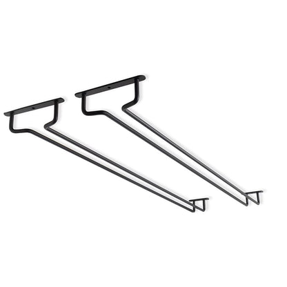 Wall Mount Wine Glass Holder under Cabinet Wine Glass Holder Hanger Organizer Convenience Hanging Stemware Holder for Kitchen